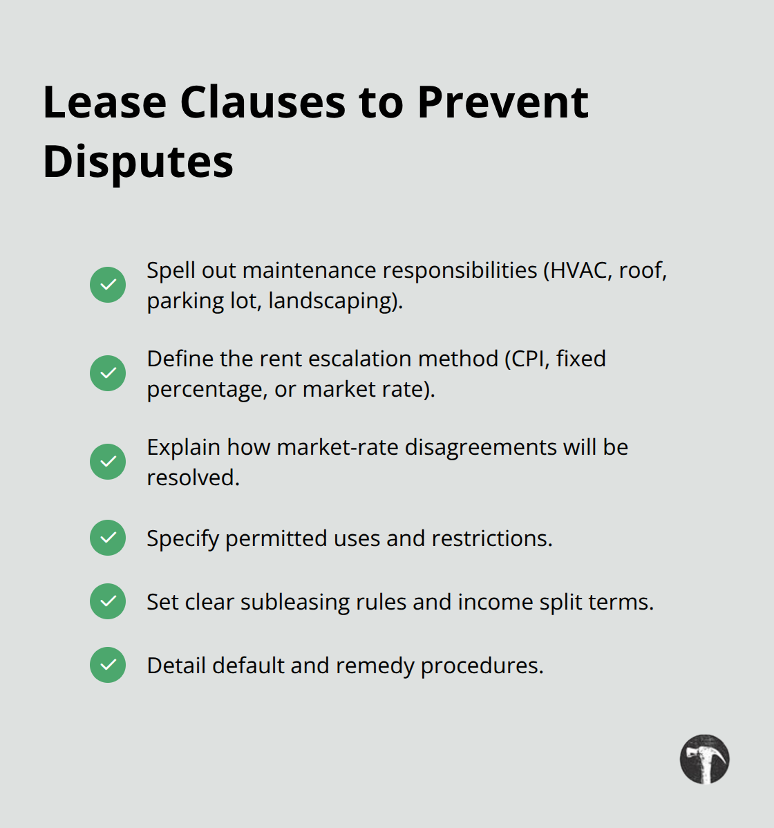 Essential lease drafting elements that reduce commercial real estate conflicts in the United States