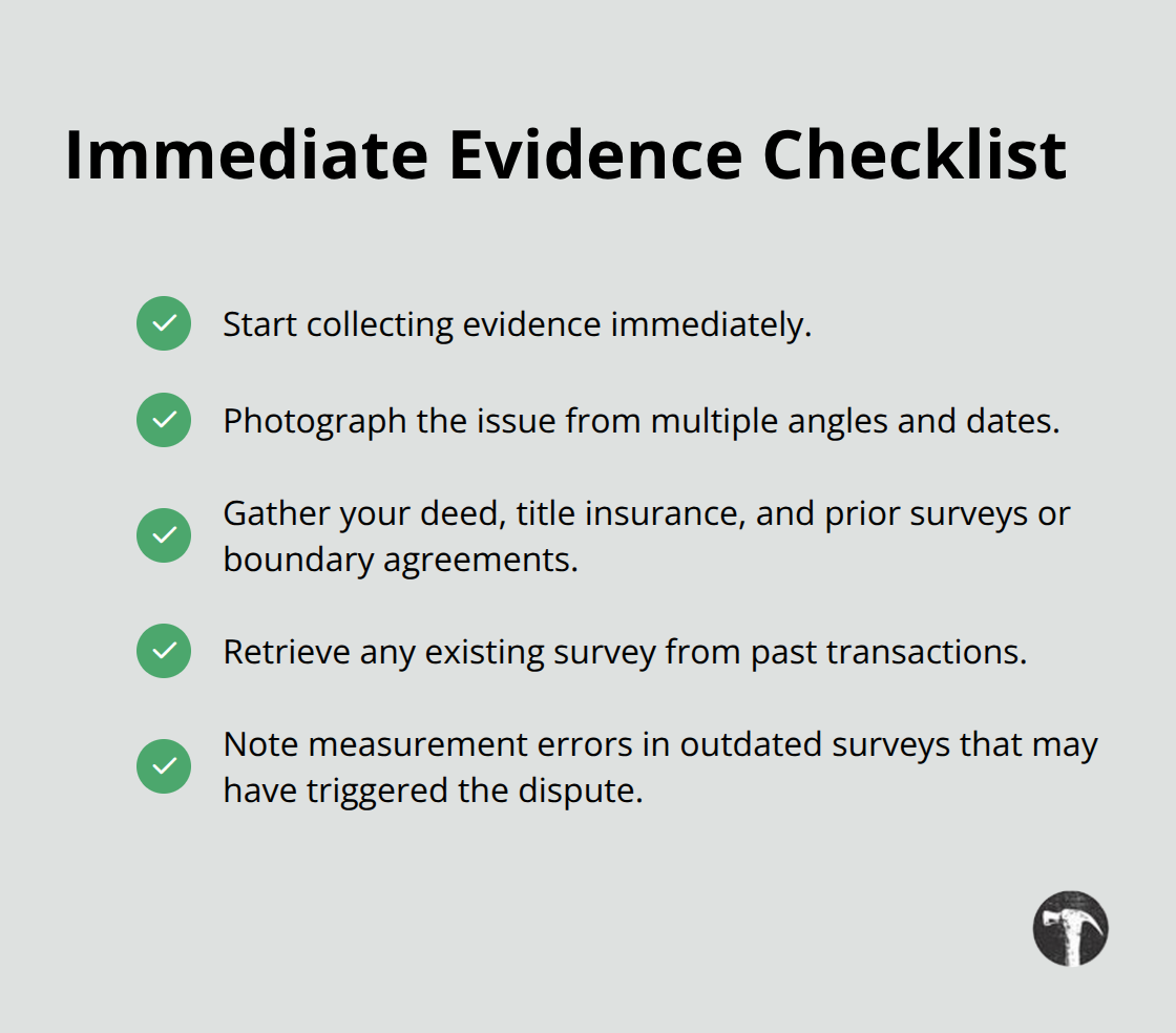 Key documentation steps when a boundary dispute arises in Los Angeles County - Property rights litigation